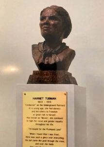 Photo of the Harriet Tubman maquette.