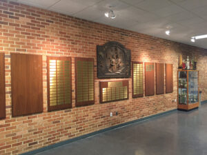 Photo of Gonzaga gymnasium lobby.