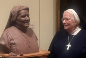 Photo of Sister Mary Berchmans and Bronze.