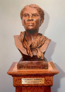 Photo of Tubman bronze at MD Governor's House.