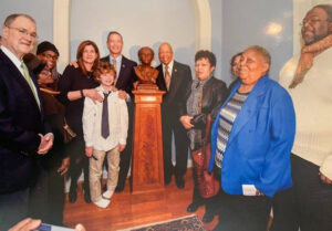 Photo of Tubman bronze unveiling.