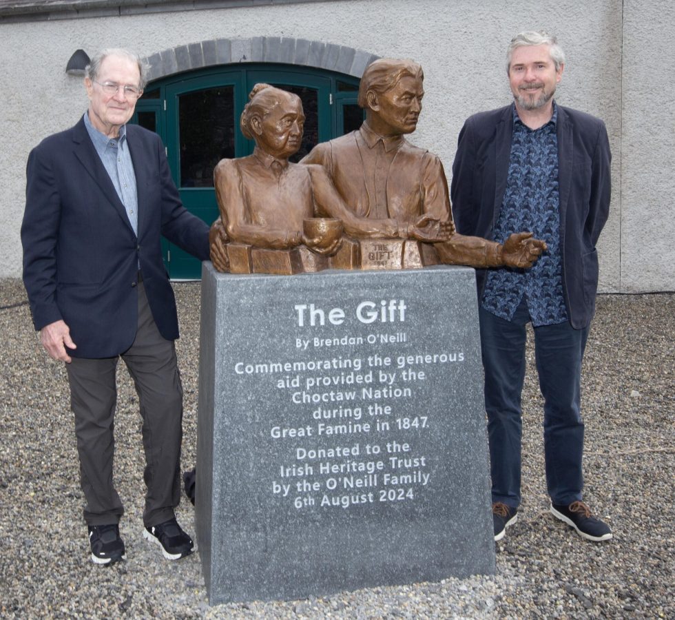 Artist with Museum Director John O’Driscoll