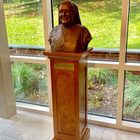 Bust of Sister Mary Berchmans unveiling at Berchmans Hall, Georgetown Visitation High School, Washington DC.